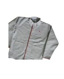 Leather Welding Jacket - Grey