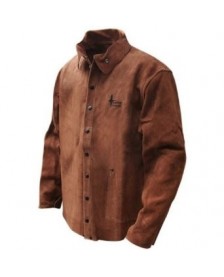 Leather Welding Jacket - Brown