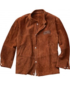Leather Welding Jacket - Brown