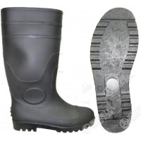 PVC Black Rain Boot