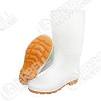 PVC White Rain Boot