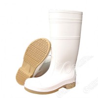 PVC White Rain Boot