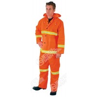 Polyester Fluorescent Rain Suit, FR