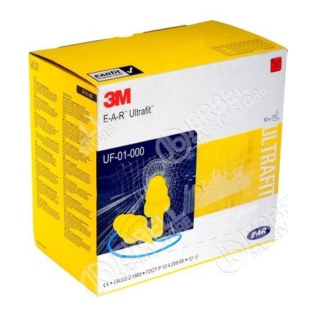 3M™ E-A-R™ Ultrafit Earplugs, Corded, 32dB