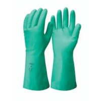 Nitrile Green Chemical Resistant Gloves