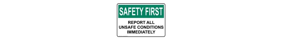 Safety Awareness and Compliance Signs