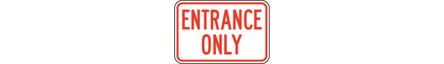 Exit and Entrance Signs